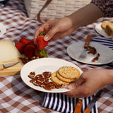 Tahoe Picnic Basket Set for Four in Cream