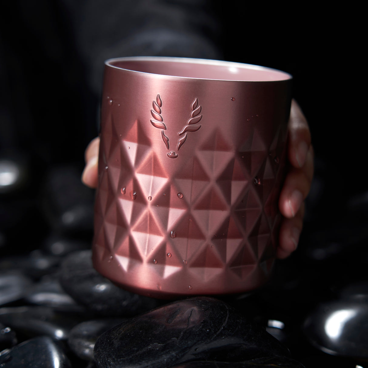 Paragon Stainless Steel Rocks Tumbler in Vintage Rose