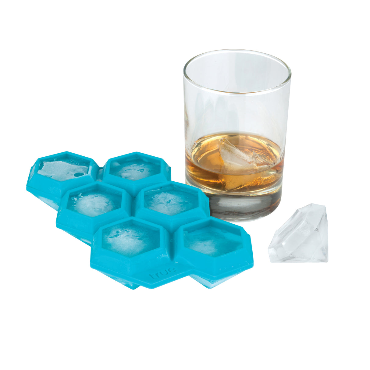 TrueZoo Iced Out Diamond Silicone Ice Cube Tray