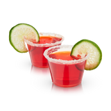 Party 2.5 oz Plastic Gelatin Shot Cups with Lids, Set of 50