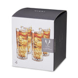 Admiral Crystal Highball Glasses, Set of 4