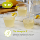 Party 5 oz Plastic Tumblers in Clear, Set of 40