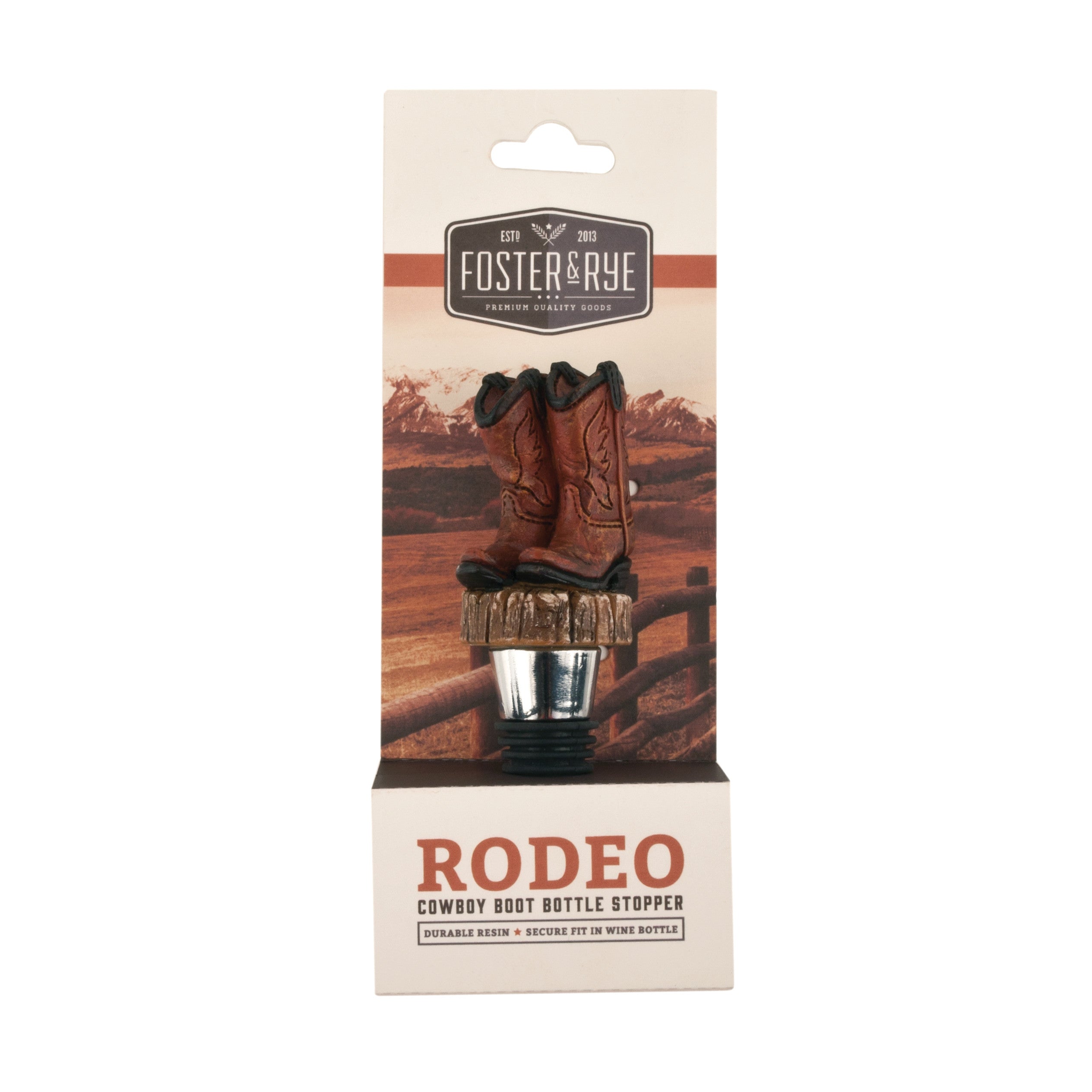 Foster & Rye Cowboy Boot Bottle Stopper - Thumbnail 2