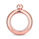 Bangle 3 oz Plastic Flask in Rose Gold