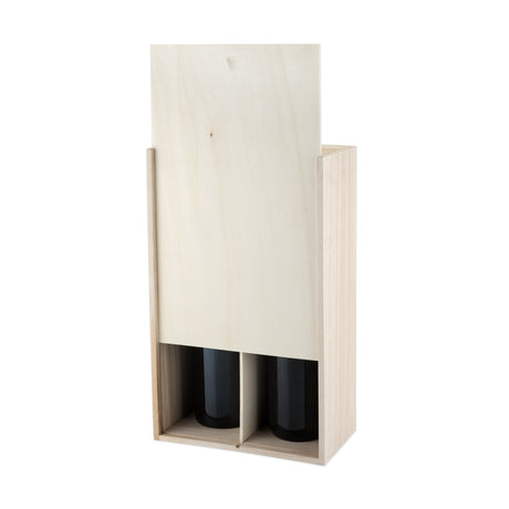 Two Bottle Paulownia Wood Wine Box