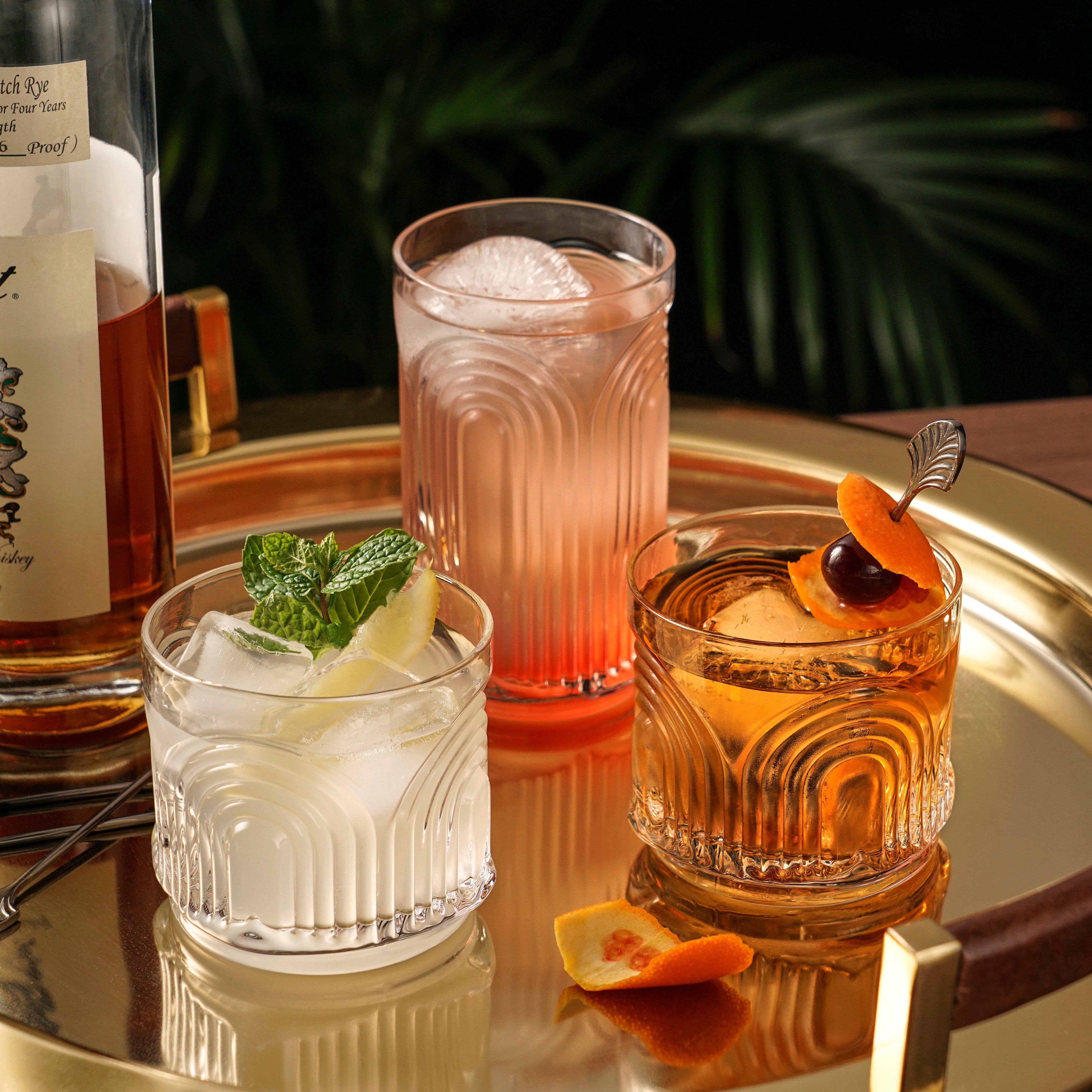 Viski Deco Beau Tumblers - Thumbnail 4
