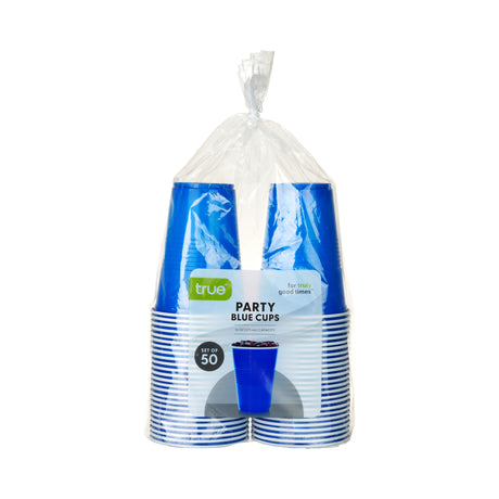 Party 16 oz Plastic Cups in Blue, Set of 50