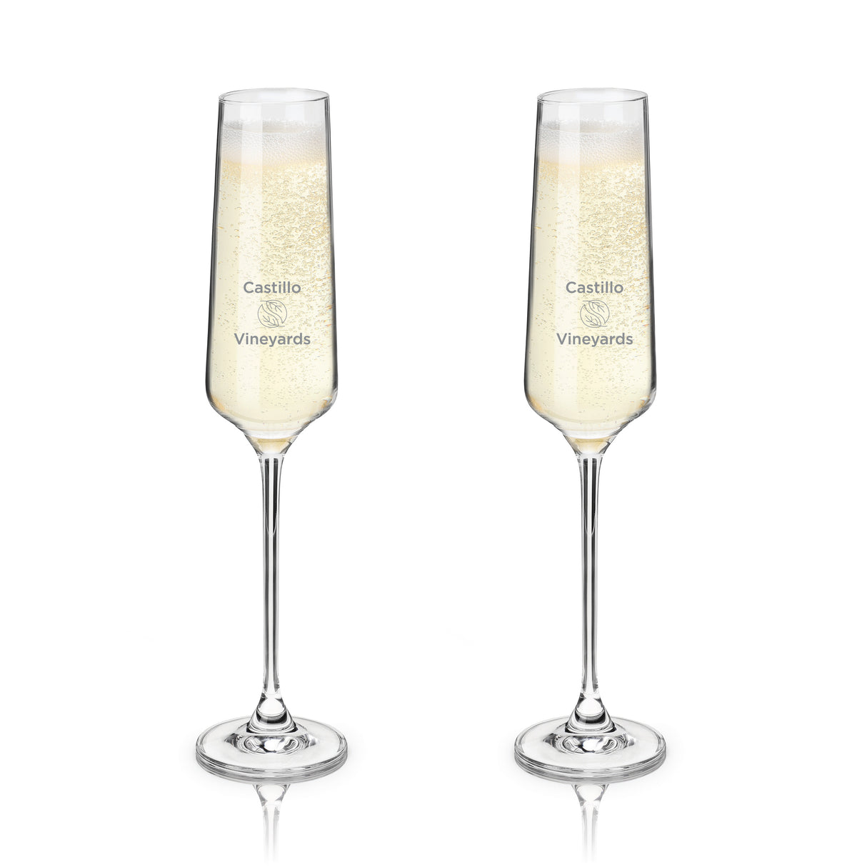 Reserve Inez Crystal Champagne Flutes, Set of 4