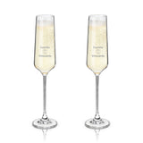 Reserve Inez Crystal Champagne Flutes, Set of 4