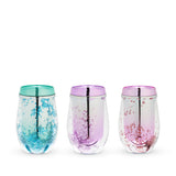 Mermaid Glitter Stemless Wine Tumbler in Assorted Colors