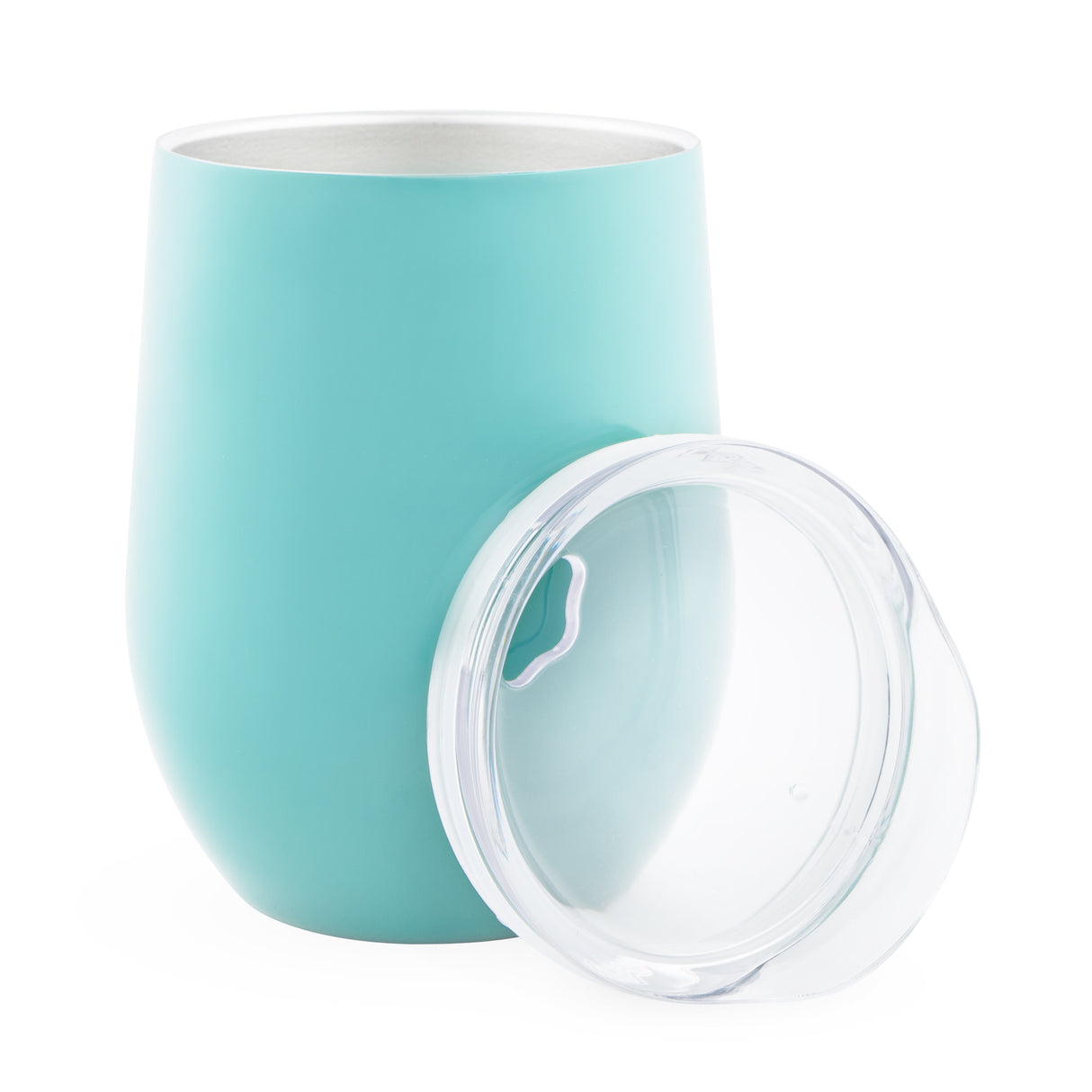 Sip & Go Stainless Steel Stemless Wine Tumbler with Lid in Light Blue