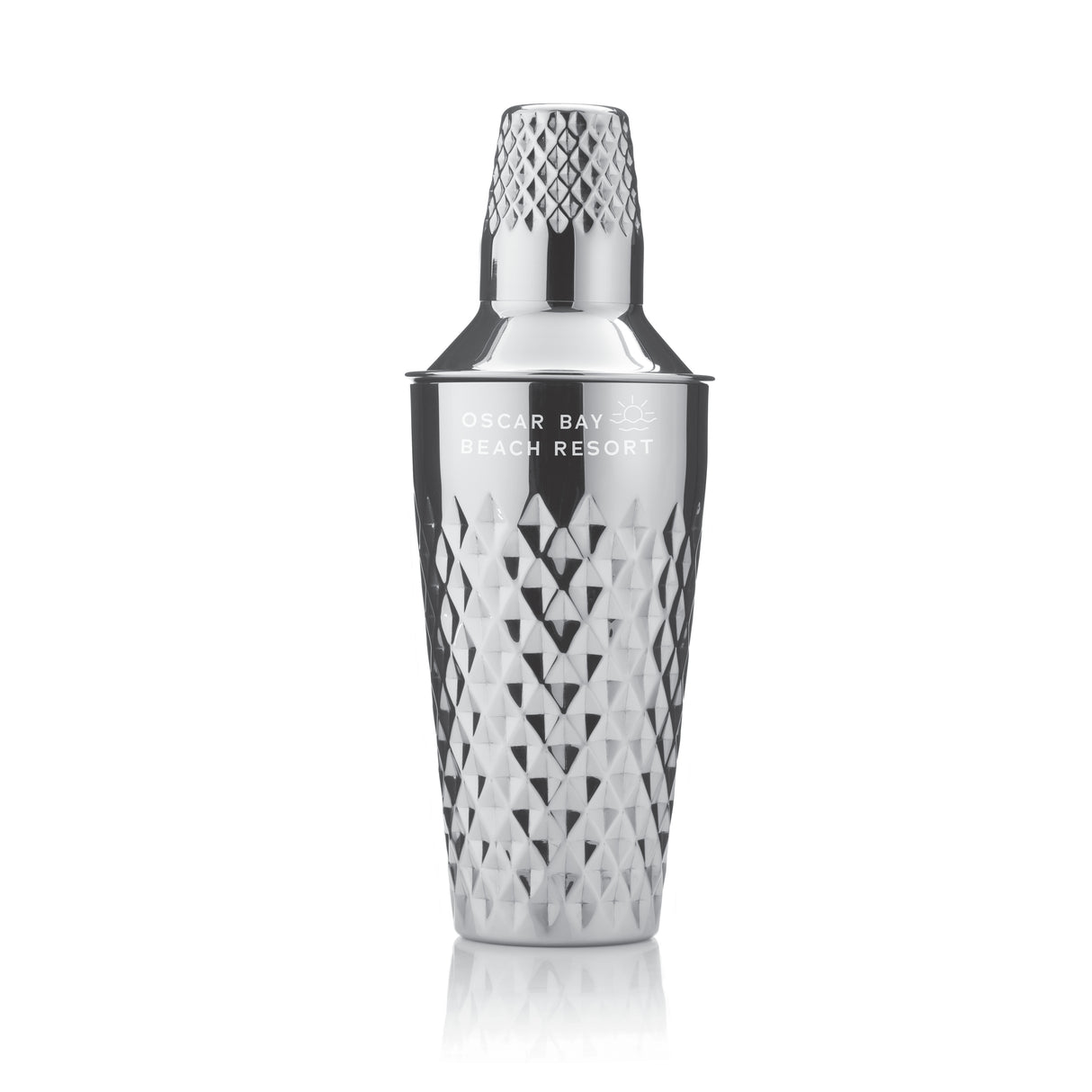 Irving Faceted Cocktail Shaker in Stainless Steel