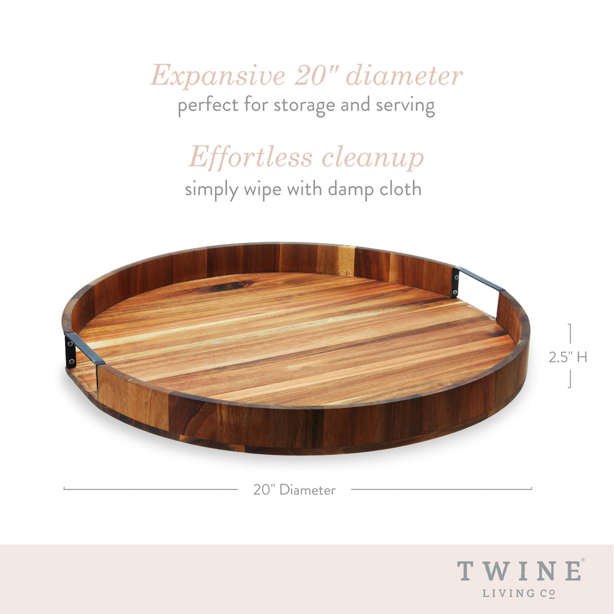 Acacia Wood Lazy Susan