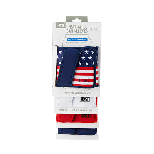 Insta-Chill Standard Can Sleeve in Americana, Set of 4