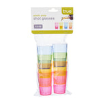 Party HotShots 1.5 oz Plastic Shot Glasses in Assorted Colors, Set of 8