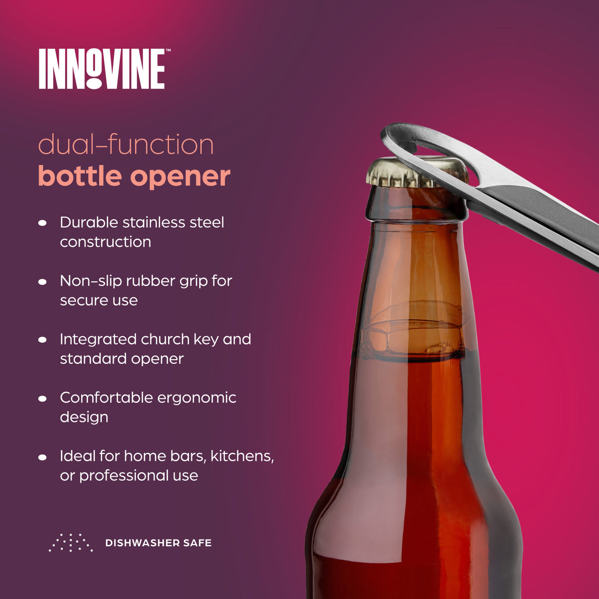 Dual-Function Bottle Opener