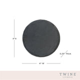 Circle Slate Coasters, Set of 4