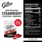 Dehydrated Strawberry Cocktail Garnish, 1.3 oz