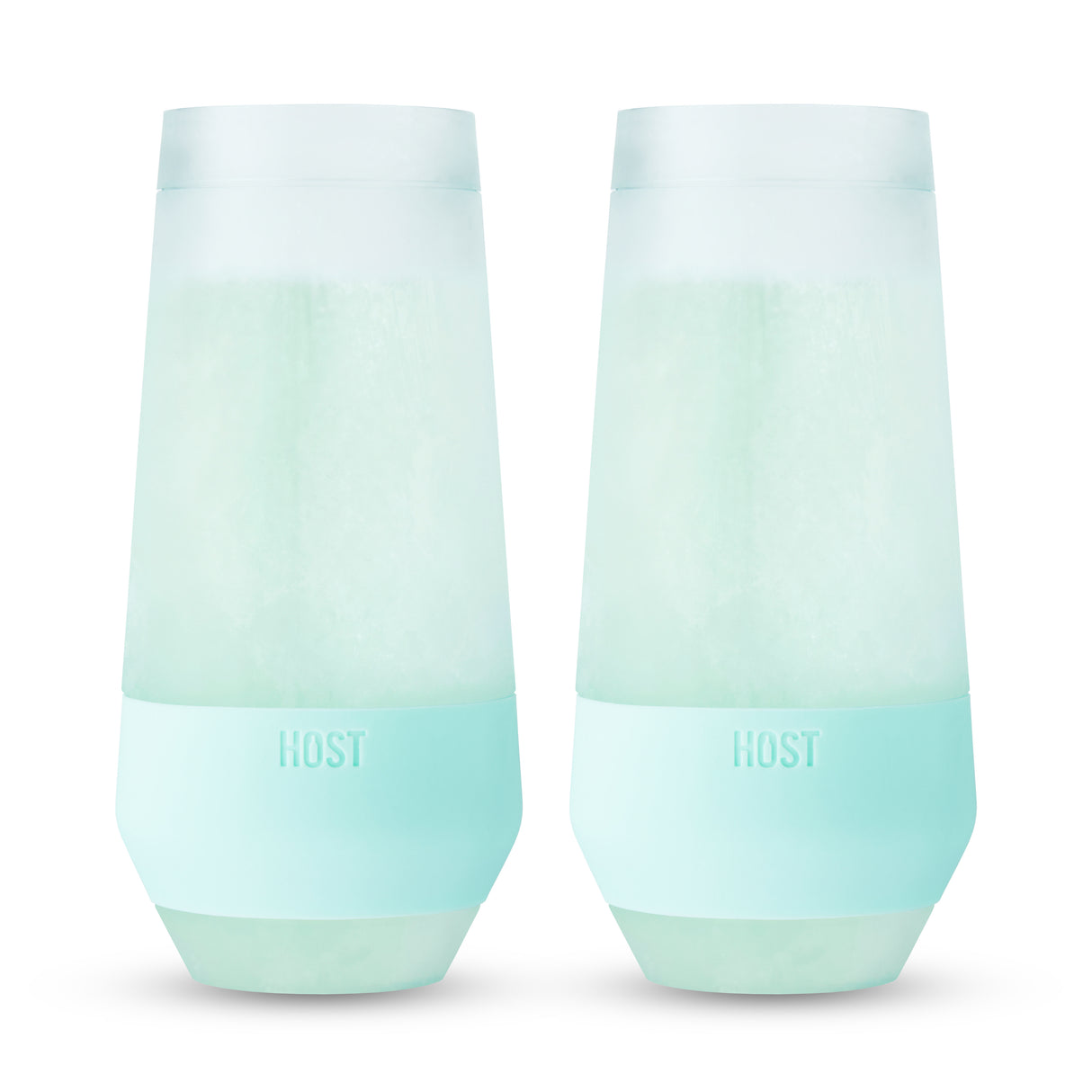 Champagne FREEZE Cooling Cup in Tinted Seafoam, Set of 2