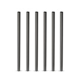 Warren Lowball Straws in Gunmetal, Set of 6