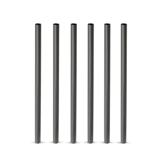 a group of black pipes