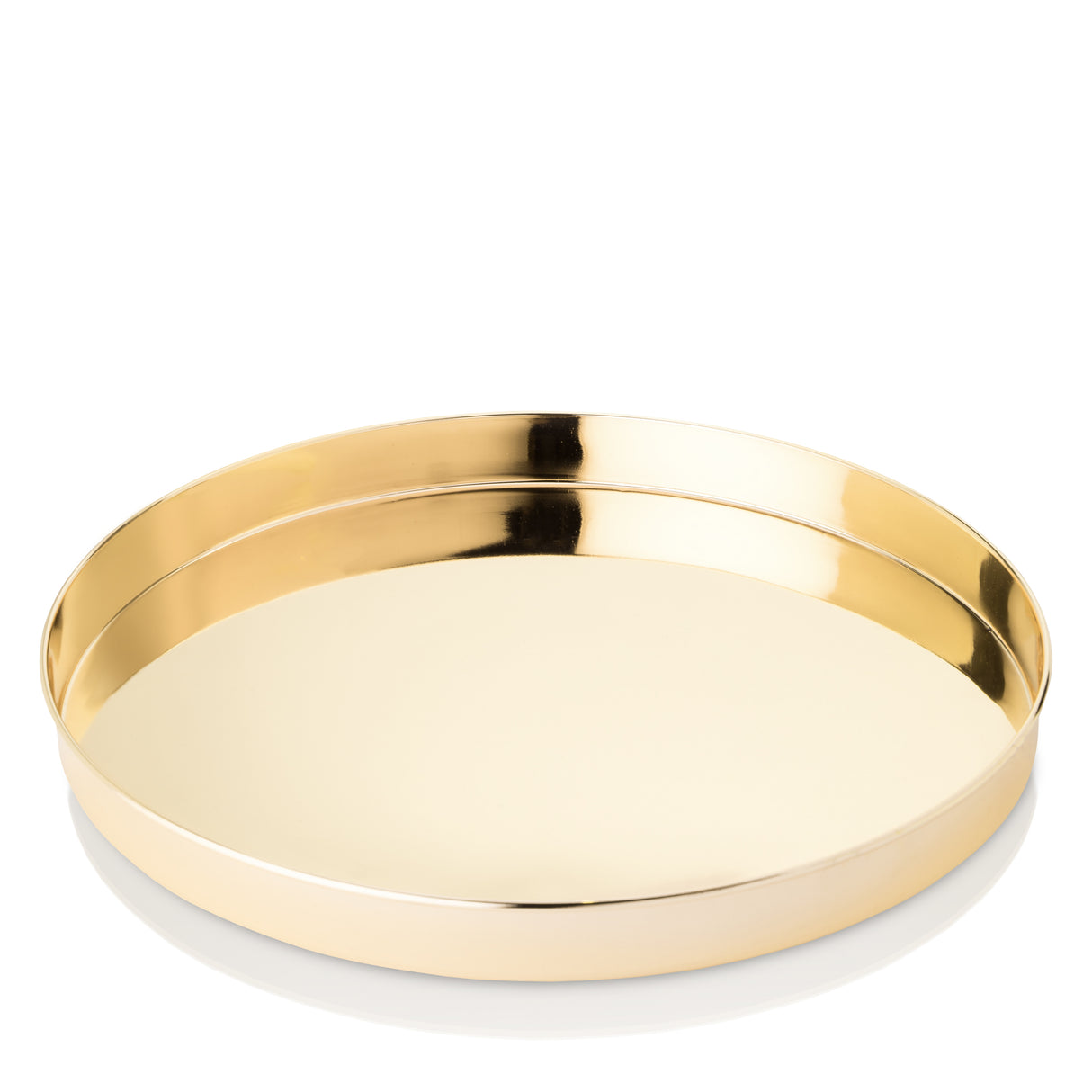 Belmont Round Serving Tray in Gold