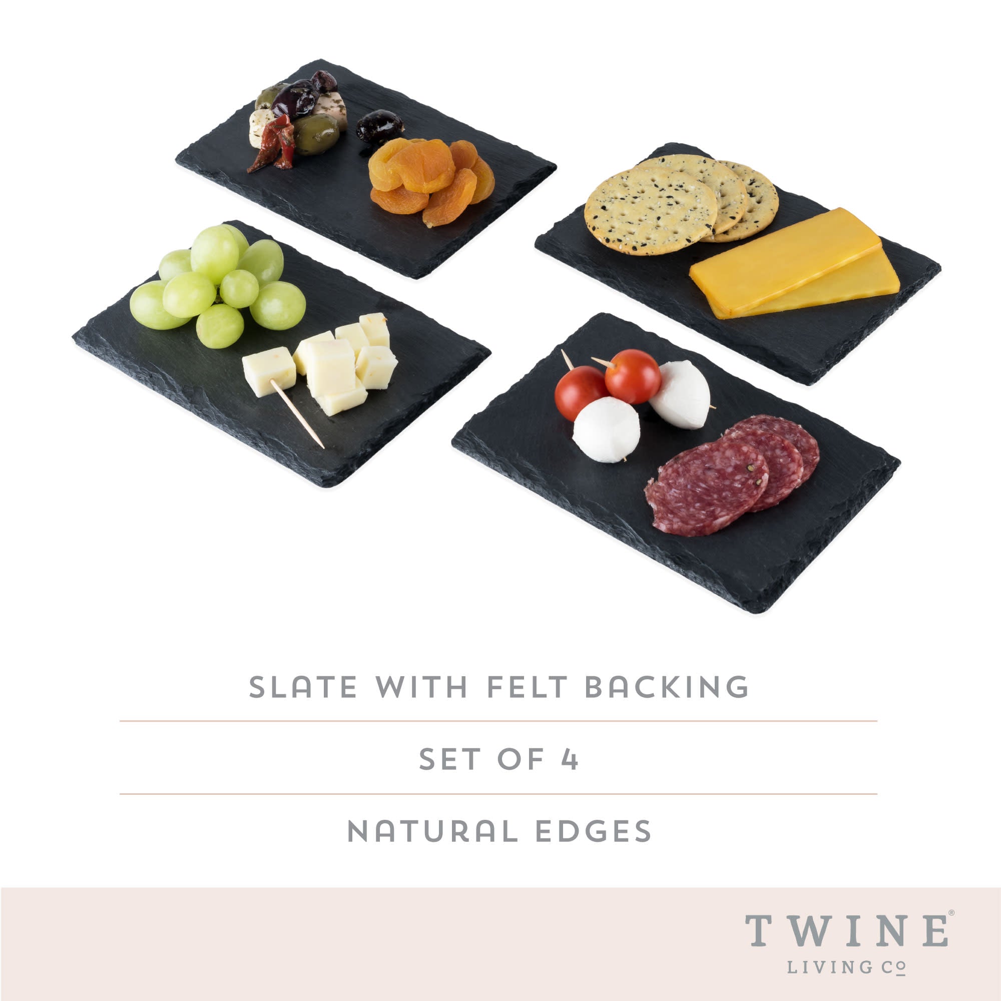Slate Tapas Plates, Set of 4 - Thumbnail 4