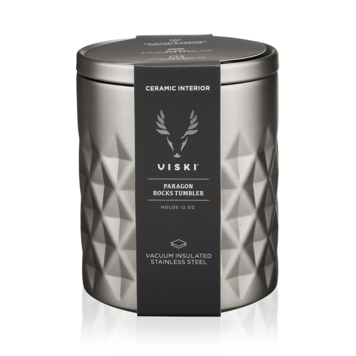 Paragon Stainless Steel Rocks Tumbler in Platinum
