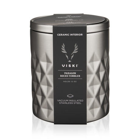 Paragon Stainless Steel Rocks Tumbler in Platinum