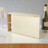 Two Bottle Paulownia Wood Wine Box