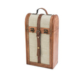 Two Bottle Vintage Trunk Wine Box