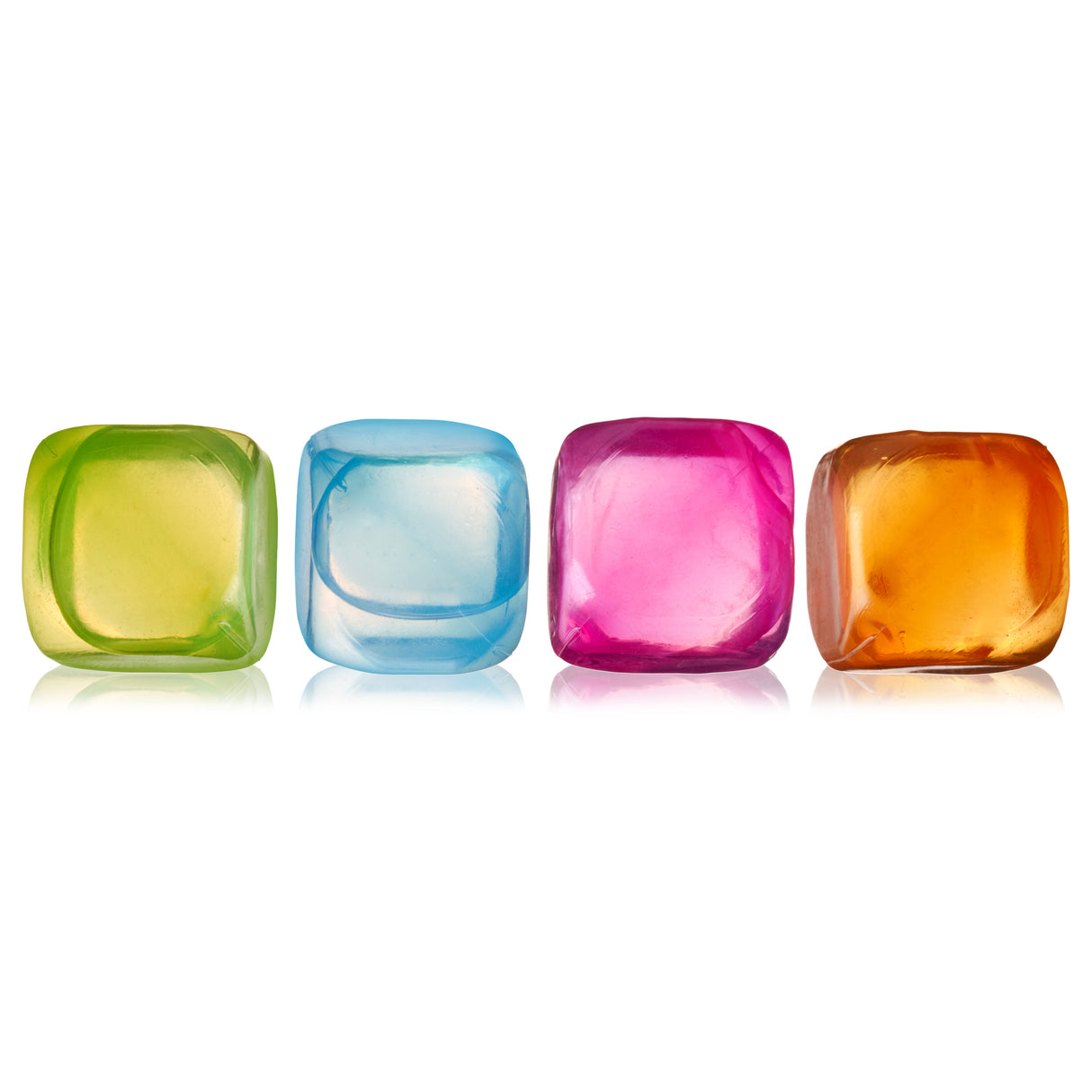 Chill Reusable Ice Cubes in Assorted Colors, Set of 16