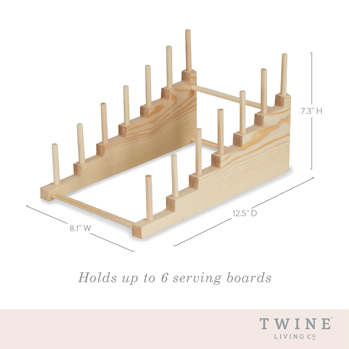 Tiered Pine Cheese Board Display