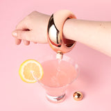 Bangle 3 oz Plastic Flask in Rose Gold