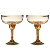 Segunda Vida Artistico Recycled Margarita Glasses, Set of 2