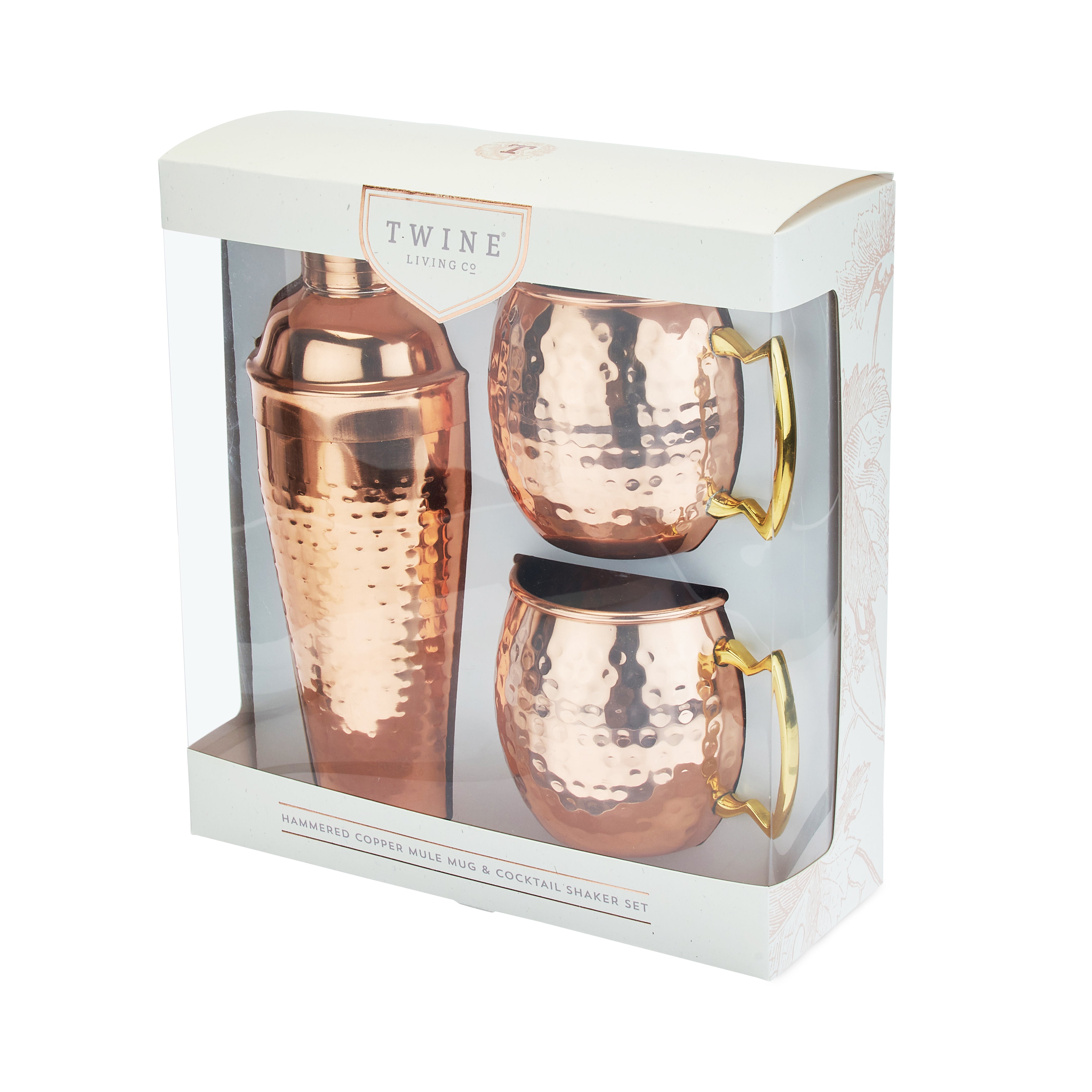 Hammered Mule Mug and Cocktial Shaker in Copper, Set of 3 - Thumbnail 5