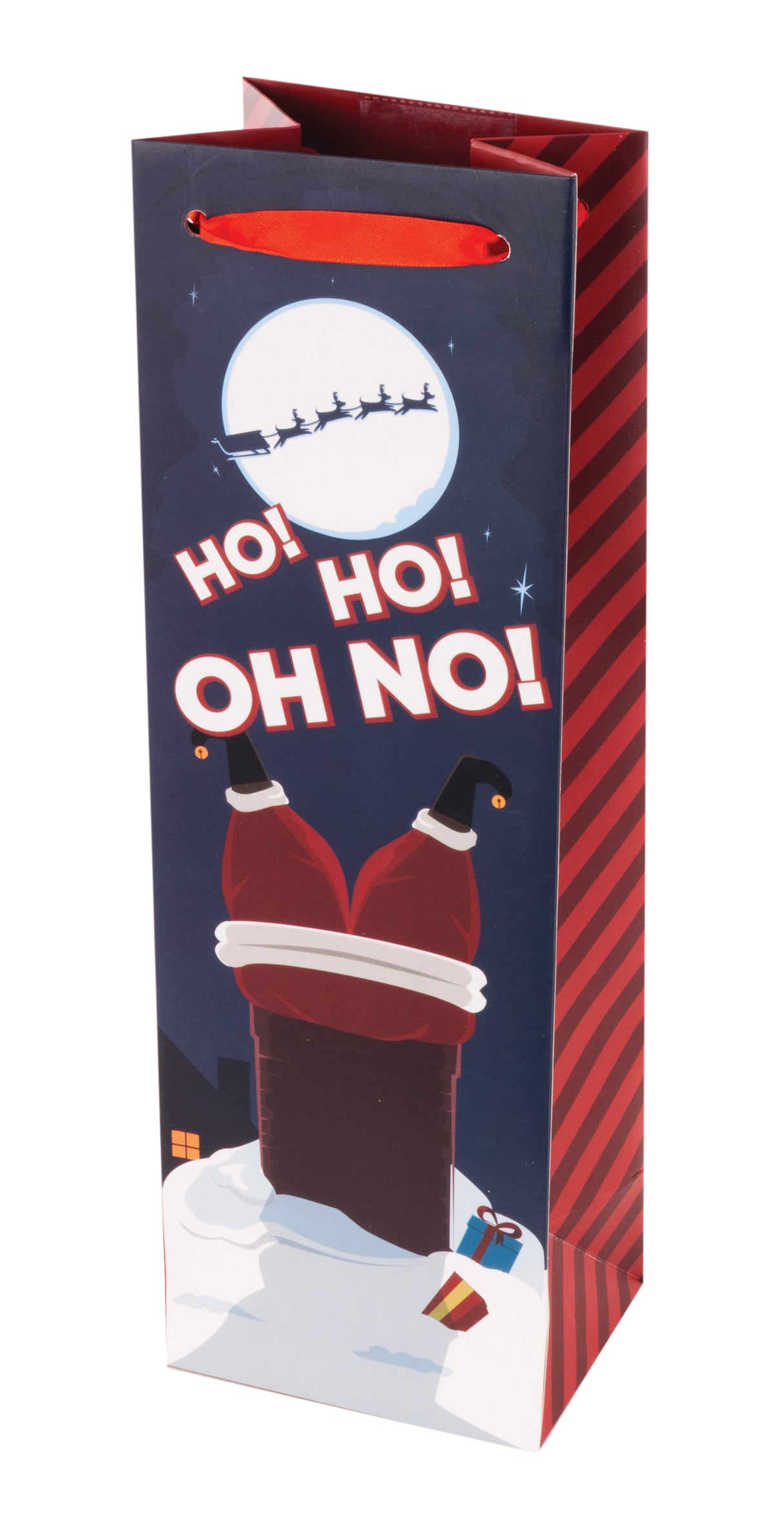 Ho Ho Oh No Single Bottle Wine Bag