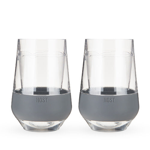 Wine FREEZE XL Cooling Cup in Gray, Set of 2