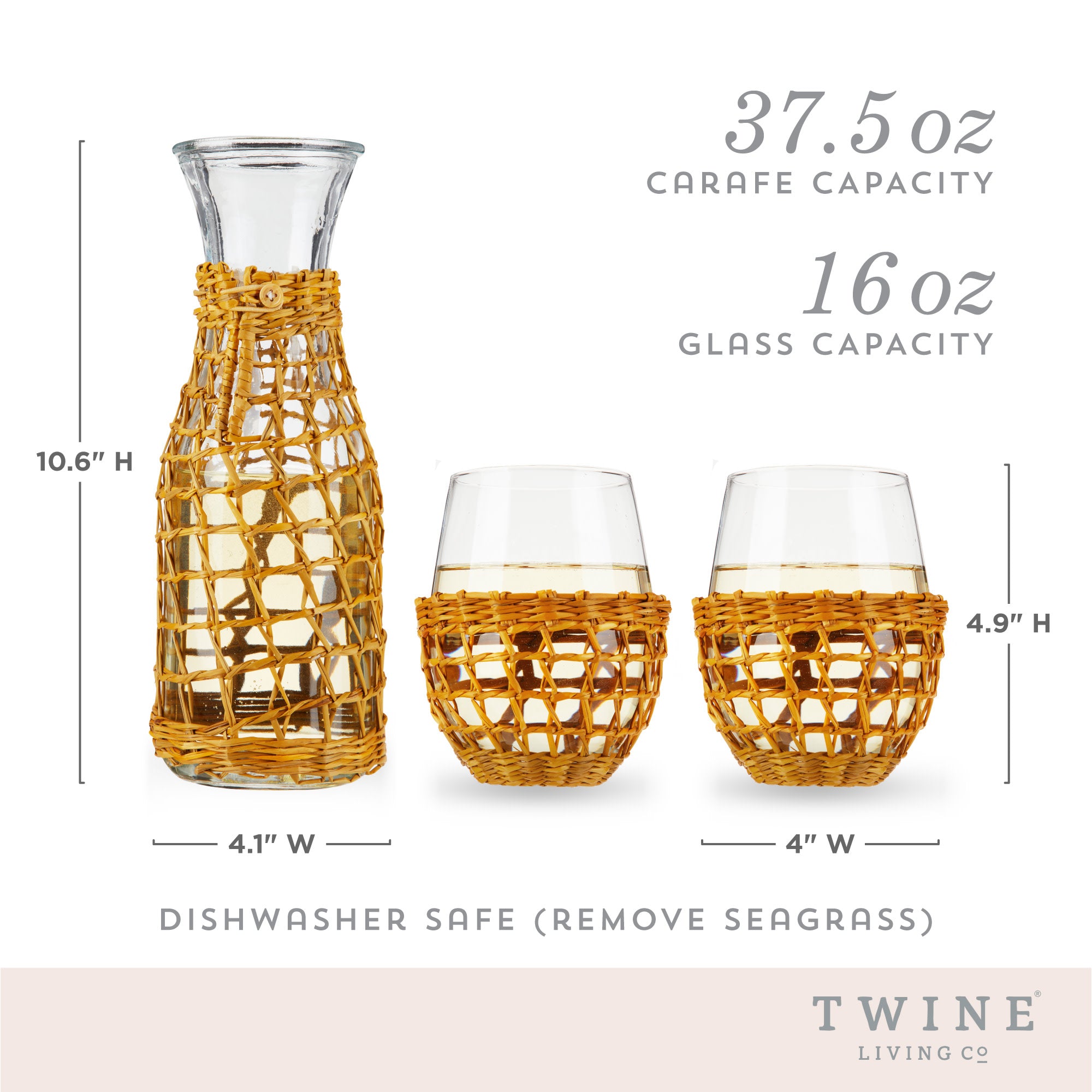 Twine Island Carafe and Wine Glasses - Thumbnail 5