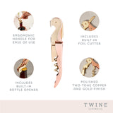 Double-Hinged Corkscrew in Copper & Gold