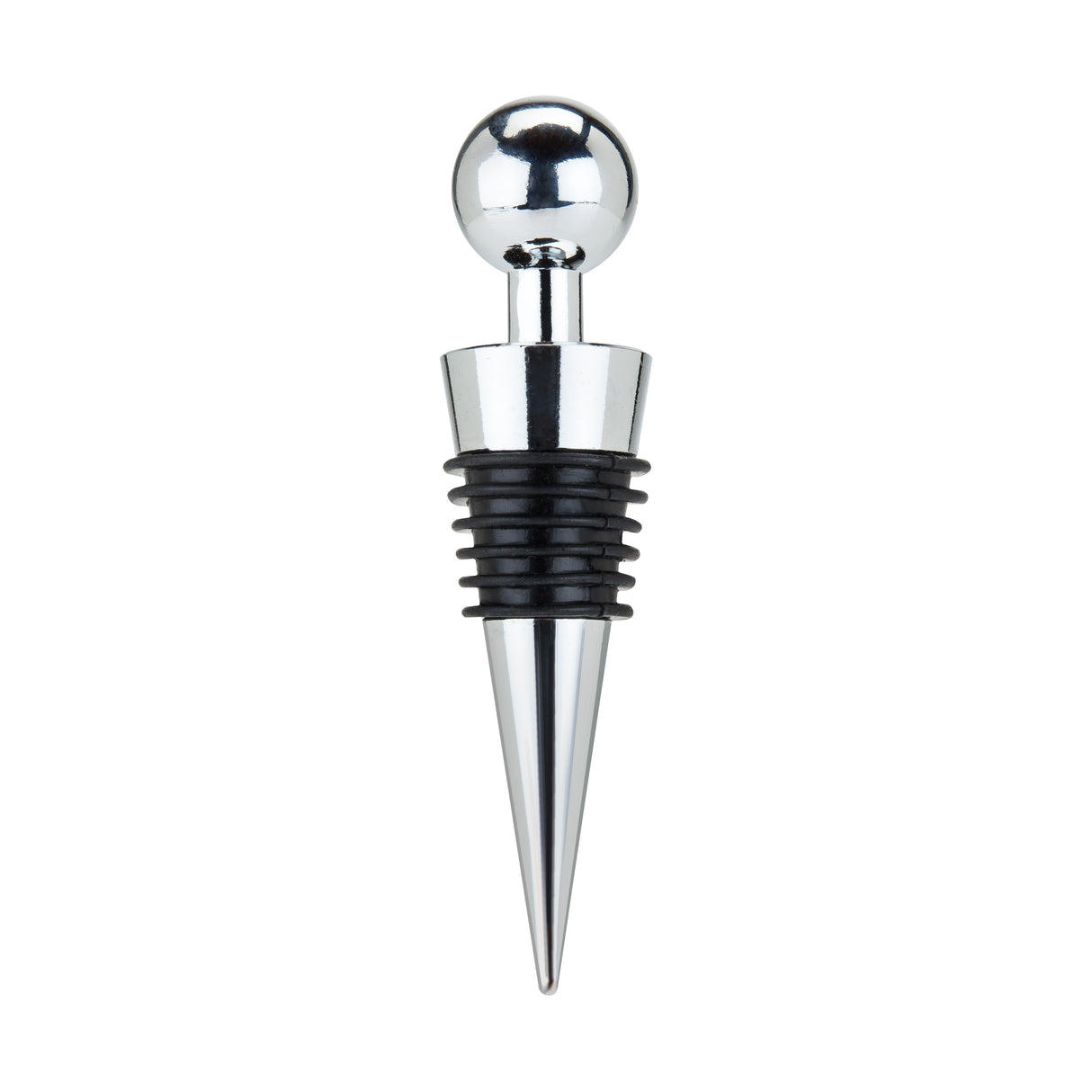 Sphere Zinc Alloy Bottle Stopper in Chrome