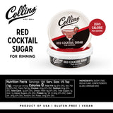 Red Rimming Sugar, 7 oz