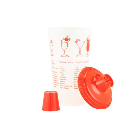 Recipe Plastic Shaker in Red