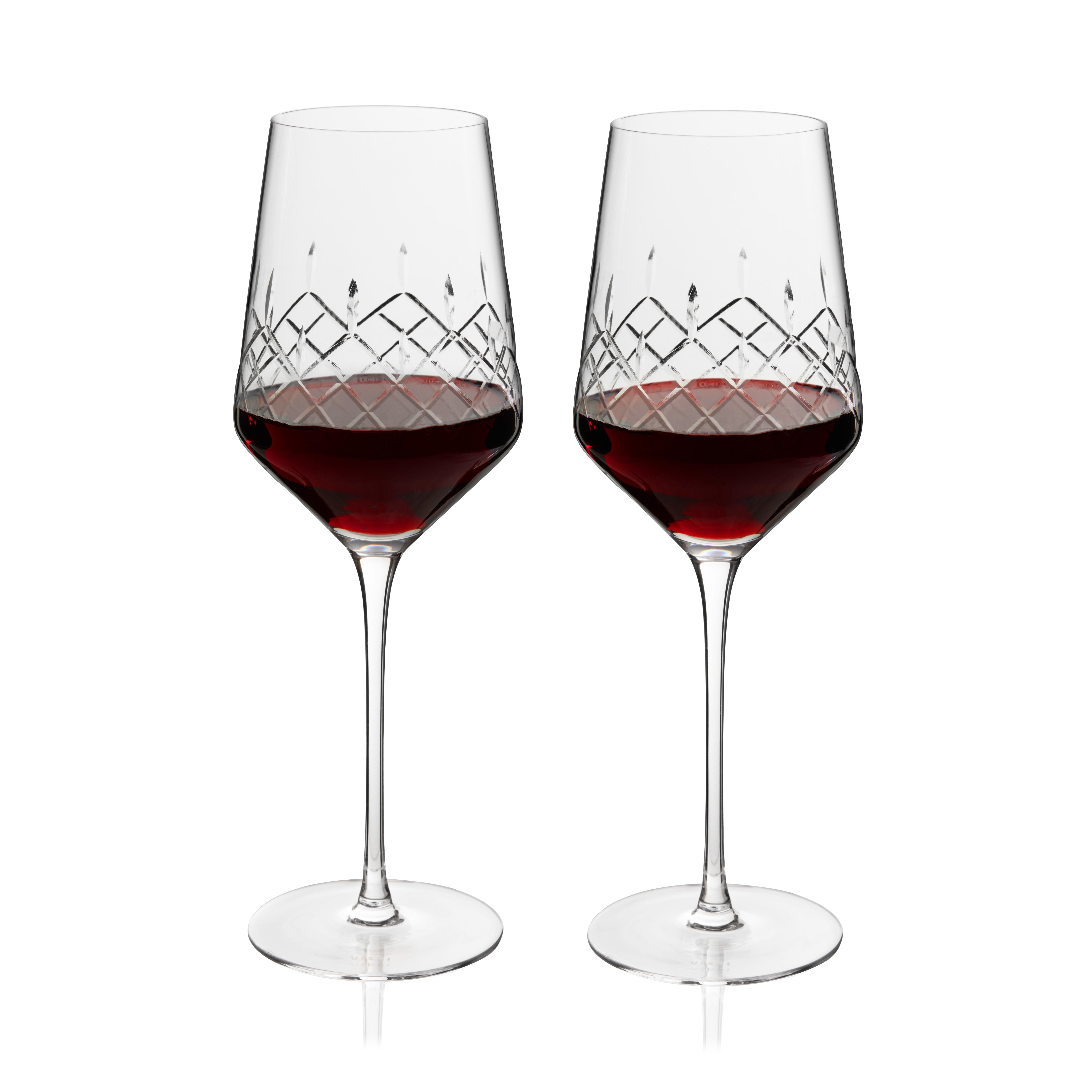 Admiral Crystal Universal Wine Glasses, Set of 2 - Thumbnail 4