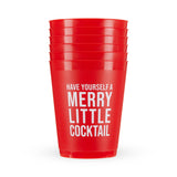 Merry Little Cocktail Red Cup, Set of 6