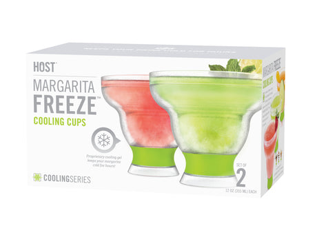 Margarita FREEZE Cooling Cup in Green, Set of 2