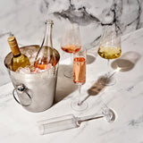 Irving Hammered Ice Bucket in Stainless Steel