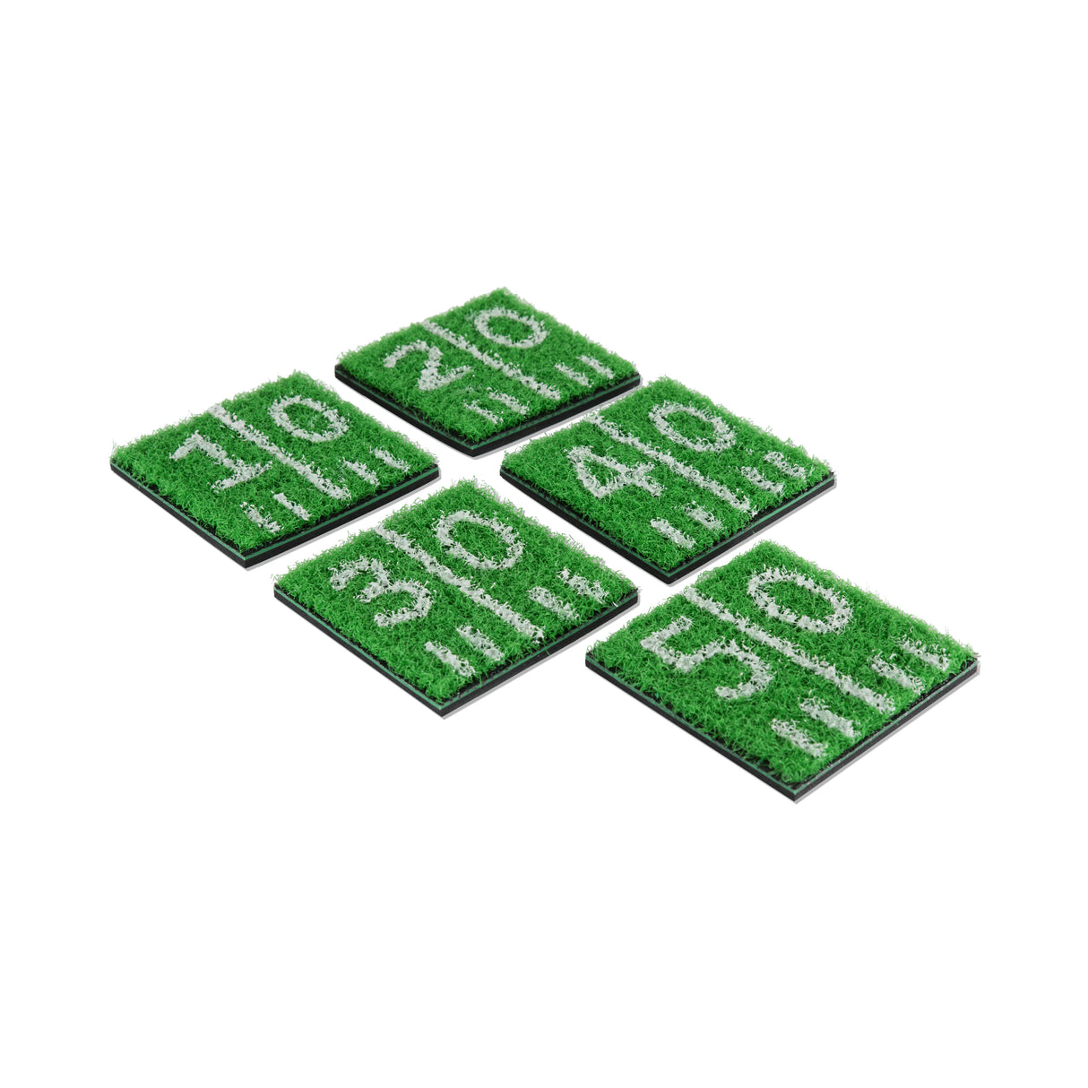 TrueZoo Home Turf Astroturf Coasters, Set of 5, CDU 8ct