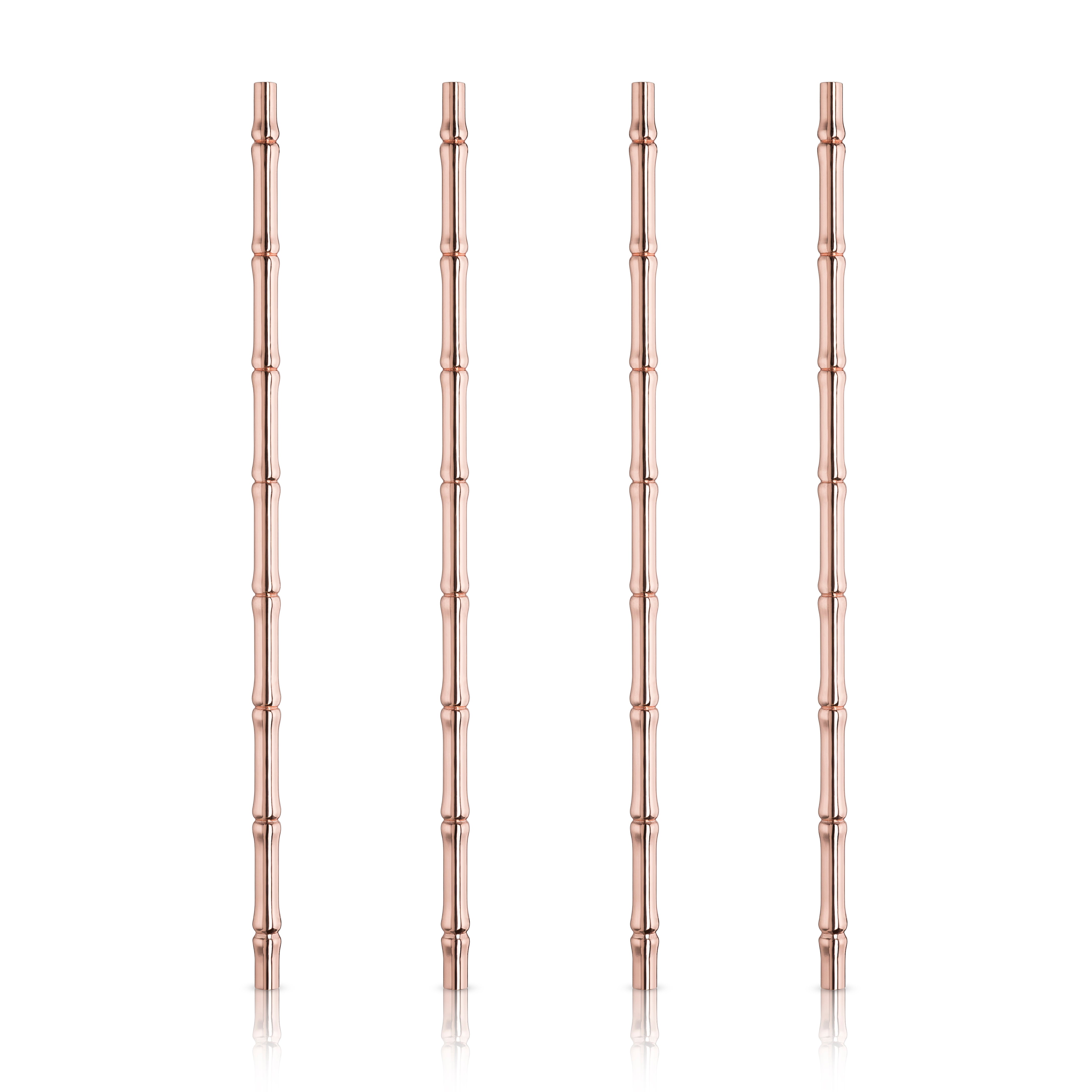 Bamboo Copper Straws by Viski