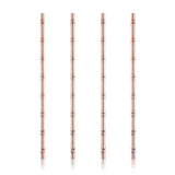 Pacific Bamboo Straws in Copper, Set of 4